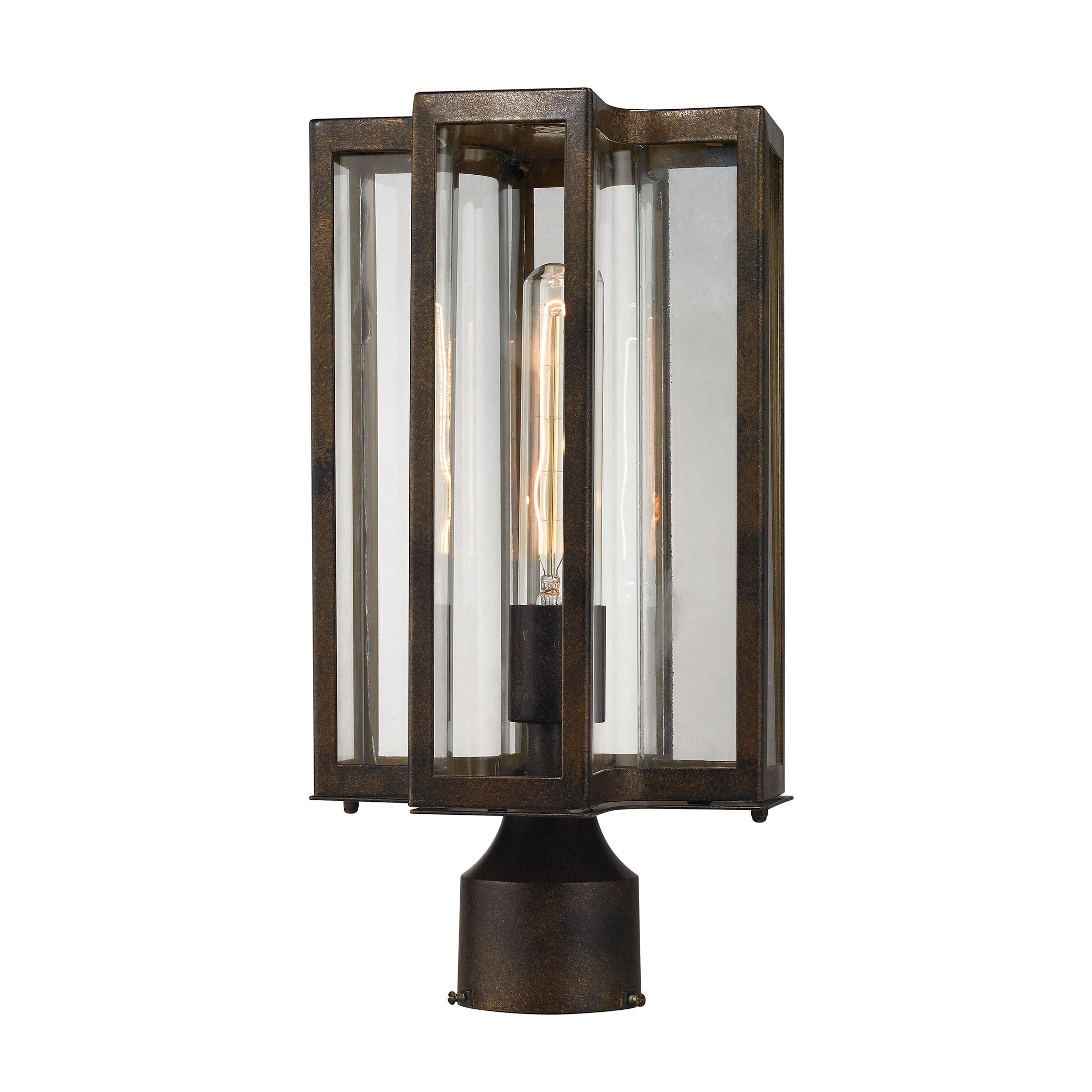 Bianca 15'' High 1-Light Outdoor Post Light - Hazelnut Bronze - 15 inch H