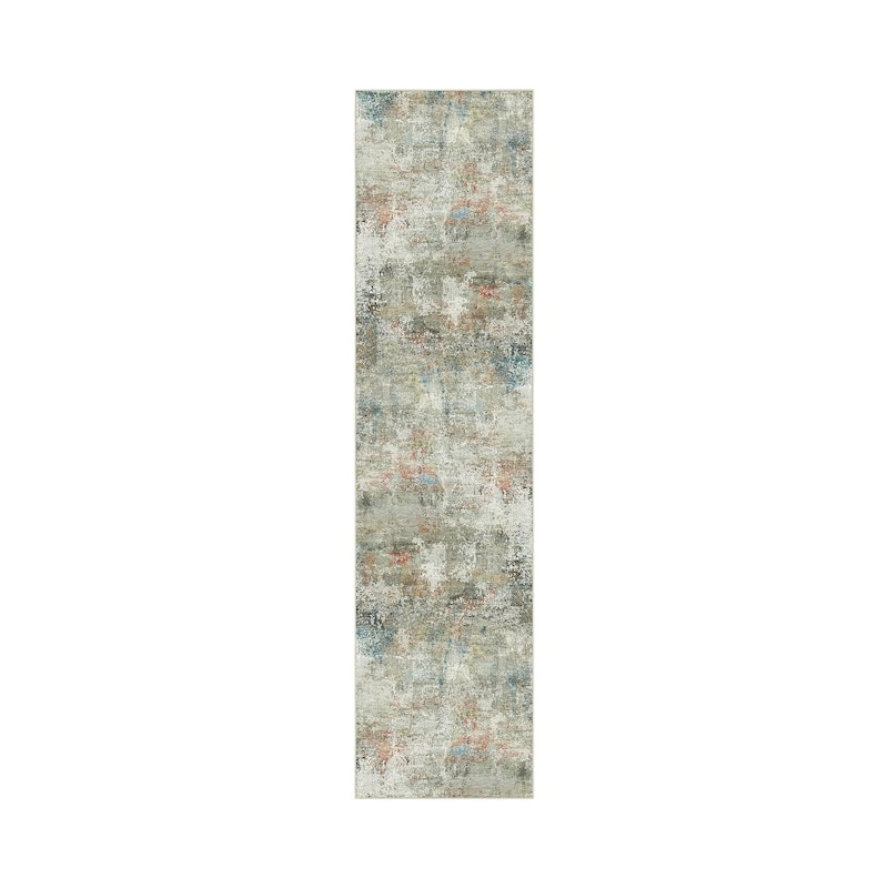 HomeRoots Abstract Modern Rectangle Area Rug