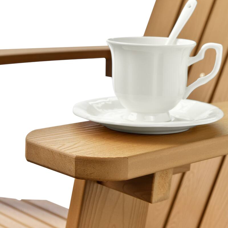 OVIOS Plastic Wood Adirondack Outdoor Patio Chair Set of 2