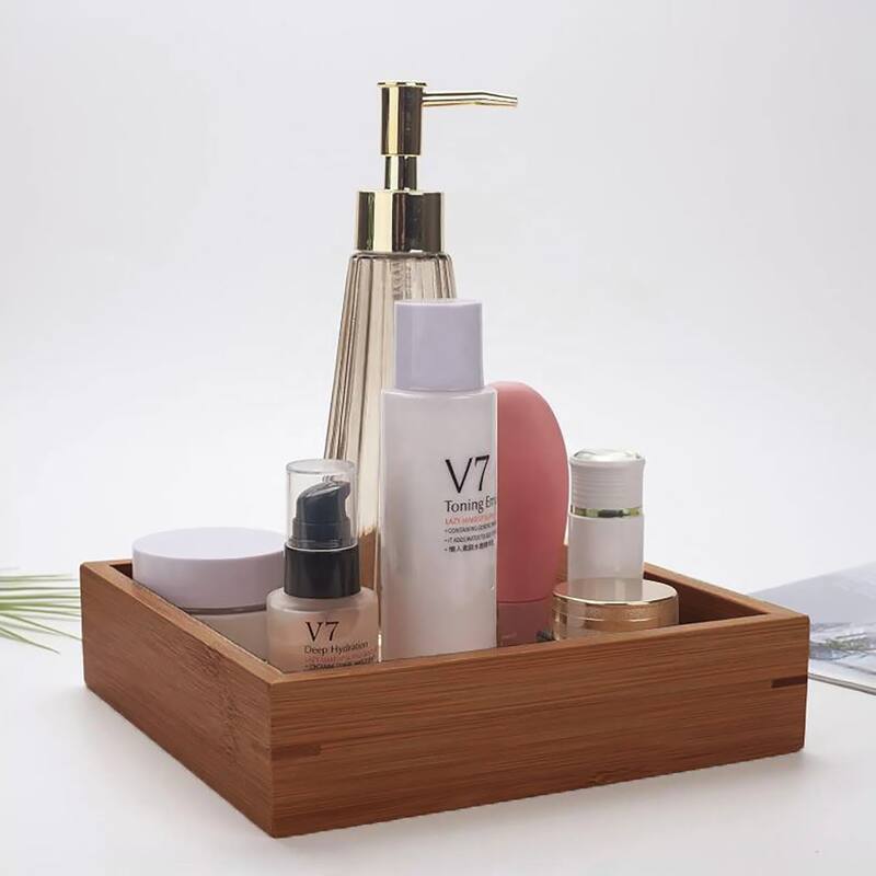 Acacia Wood Bathroom Accessory Set Collection