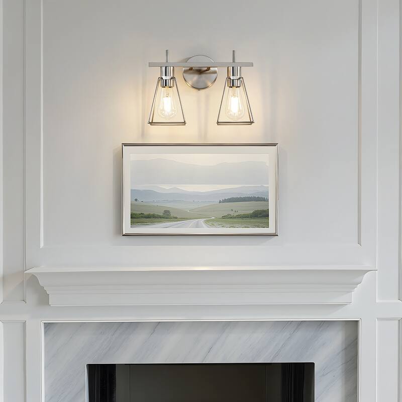 2&3 - Light Dimmable Modern Bathroom Vanity Light with Metal Frame