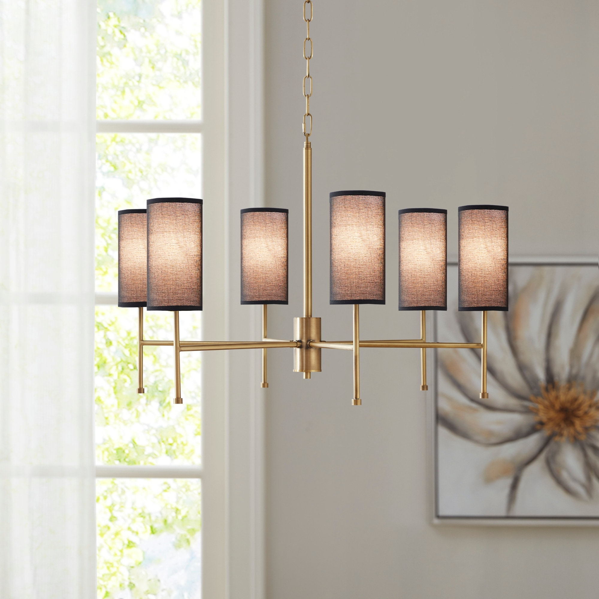 Multi shade chandelier hotsell