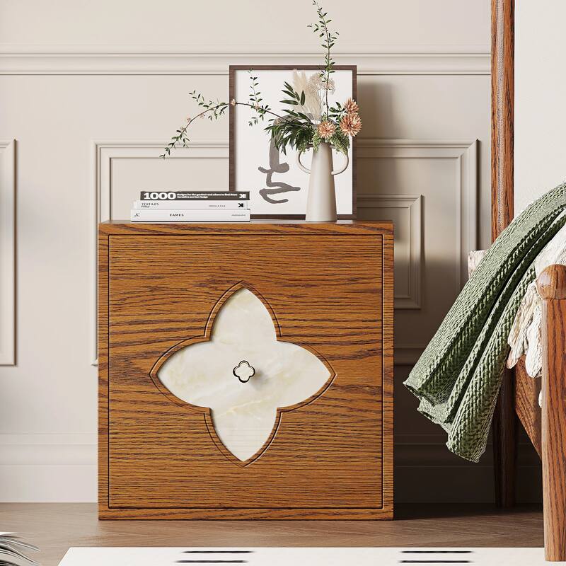 19.6'' W Nightstand With Storage, Bedside Table, Accent Cabinet With Door