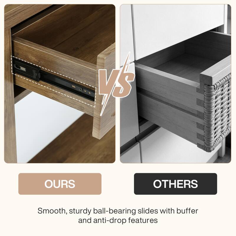 70.9 Inch Long Console Table for Entryway, Farmhouse Accent Consoe Table with 3 Drawers, Rectangular Sofa Table Behind the Couch