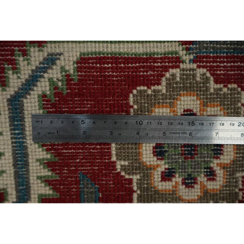 Hand Knotted Oriental 100% Wool Carpet Traditional Medallion Multi-Colored Heriz (serapi) Area Rug - 10' 0'' X 8' 2''