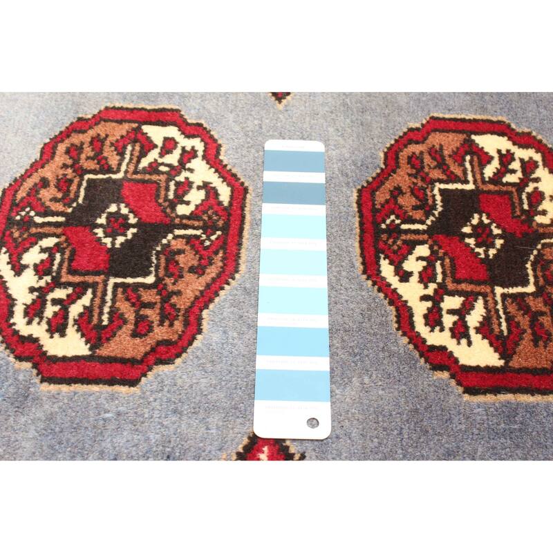 ECARPETGALLERY Hand-knotted Teimani Blue Wool Rug - 4'2 x 6'3