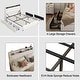 preview thumbnail 3 of 5, Queen Size Metal Platform Bed Ergonomic Headboard