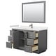 preview thumbnail 84 of 98, Miranda Single Vanity Set, Cultured Marble Top, 46-Inch Mirror