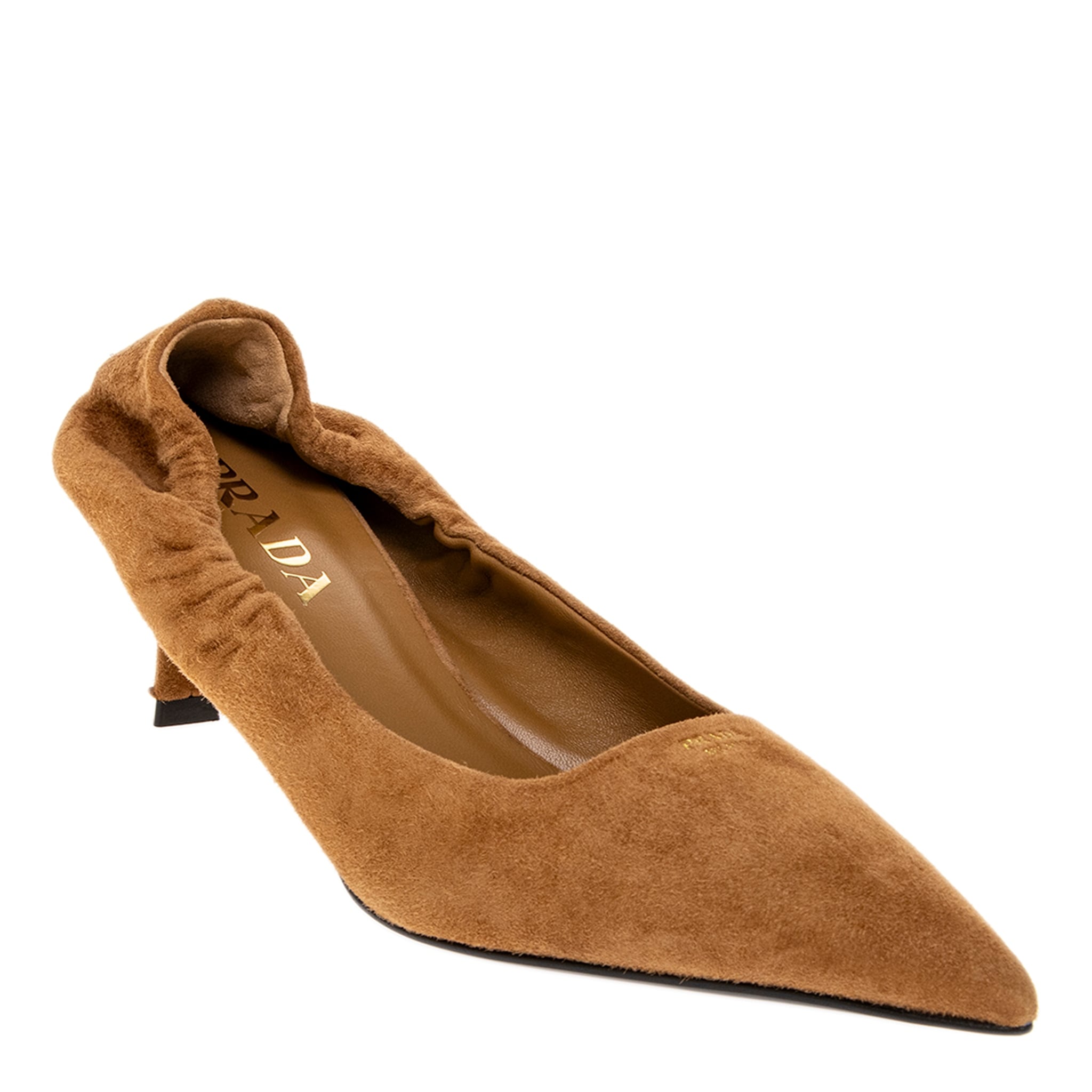Prada Suede Pointed Toe Pumps 55mm Heel