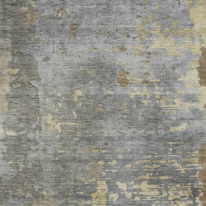 HomeRoots Abstract Transitional Rectangle Outdoor Rug