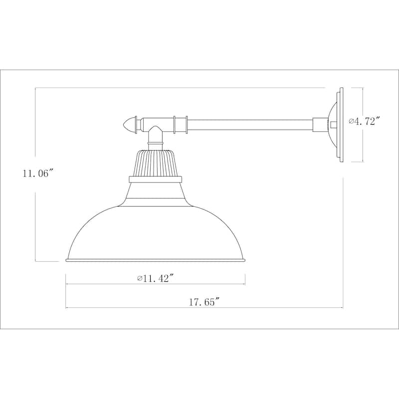 Livabliss Campo Rustic Wall Sconce Set of 2 - 11"L x 18"W x 11"H