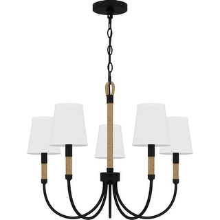 Bayside 5-Light Matte Black Chandelier
