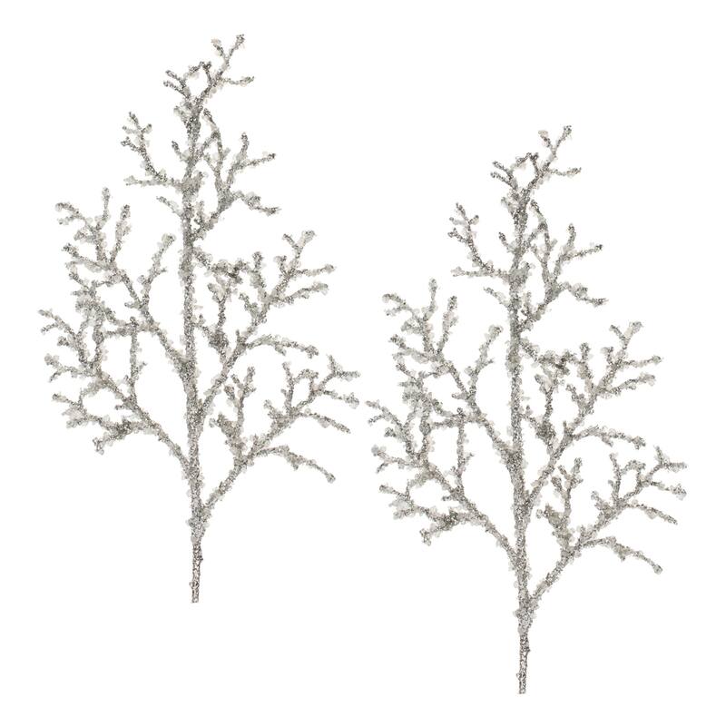 Icy Artificial Christmas Twig Spray - 33" - Set of 2
