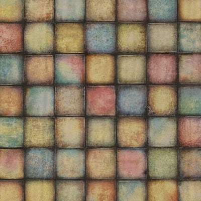 Soucy Multicolor Tiles Wallpaper - 20.5in x 396in x 0.025in