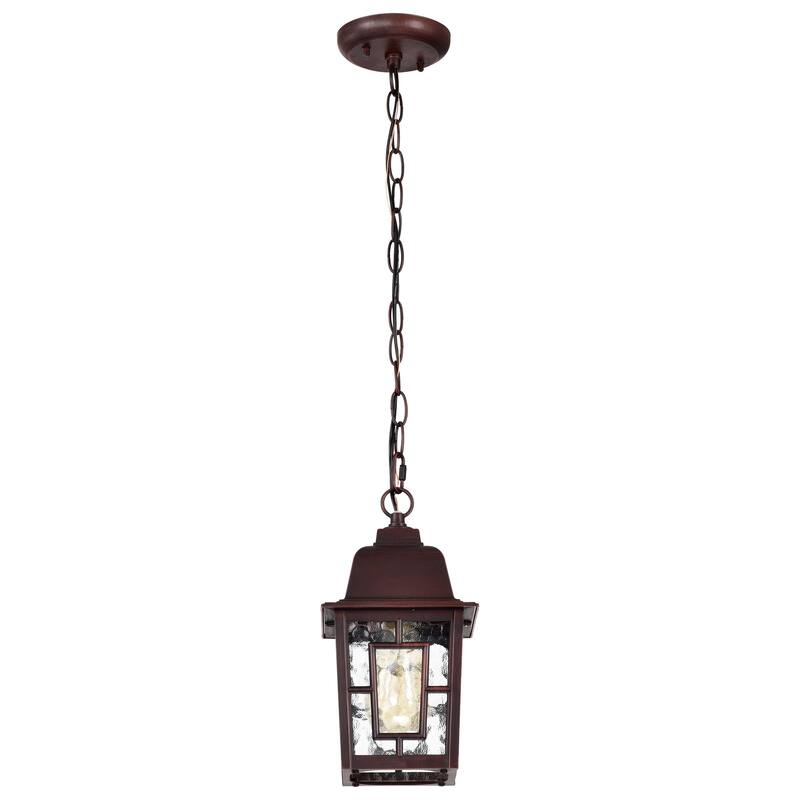 Nuvo Banyon 1-light Rustic Bronze 11-inch Hanging Fixture