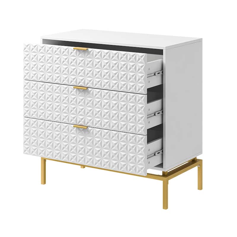 Volkard 31" Mid-century Storage Cabinet with a Metal Base by HULALA HOME