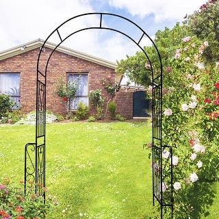 Outdoor Metal Garden Arch Arbor Trellis - Bed Bath & Beyond - 40439384