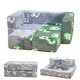 preview thumbnail 26 of 30, Grondin Kids Modular Loveseat with Ottoman, Convertible Sofa Bed with Sherpa Upholstered and Density Sponge Padding Gray Football