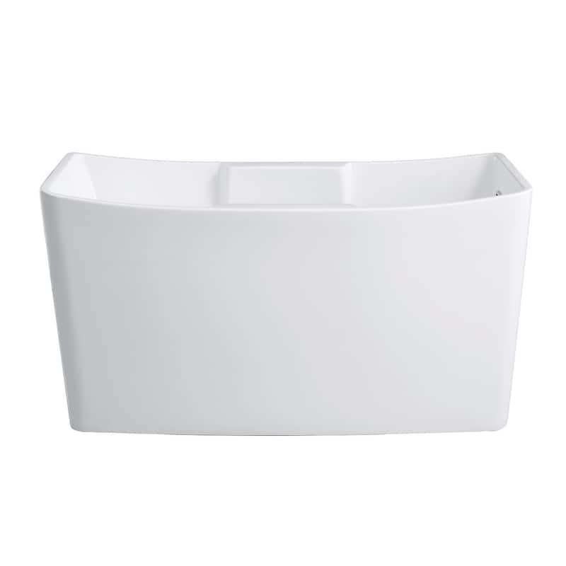 Kingston Brass VTSQ512827S Aqua Eden 51" Free Standing Acrylic Soaking