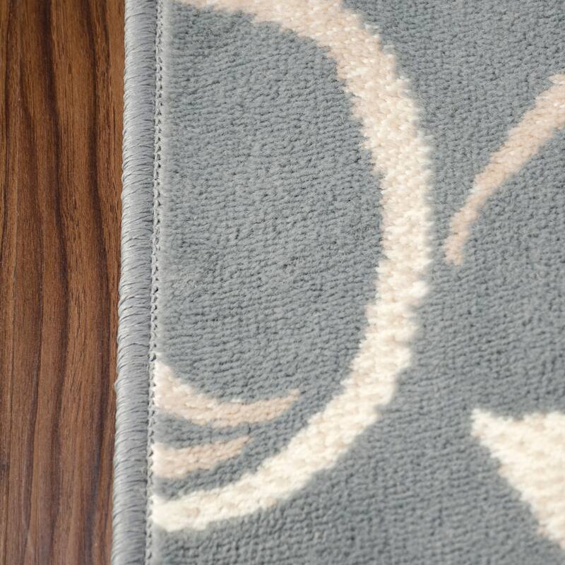 Superior Floral Vine Modern Indoor Area Rug or Runner