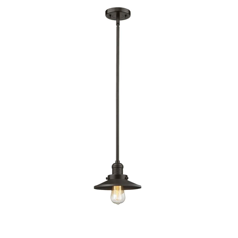 Innovations Lighting Franklin Restoration Railroad - 1 Light 8" Stem Hung Mini Pendant