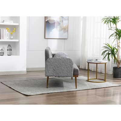 Velvet Sofa, Accent Sofa, loveseat Sofa with Metal feet Sofa