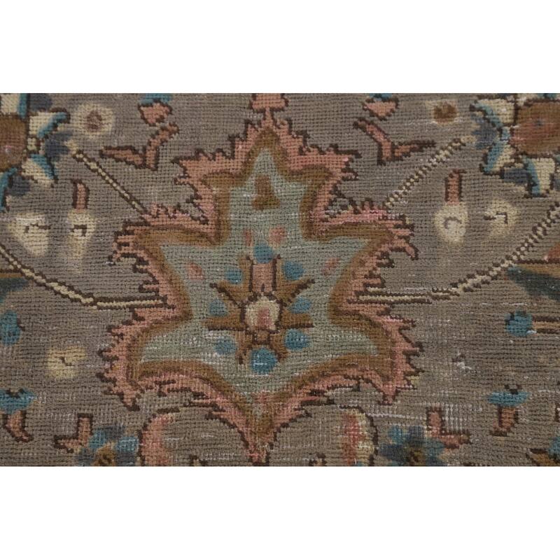 Over-Dyed Tabriz Persian Vintage Rug Handmade Wool Carpet - 7'11"x 11'6"