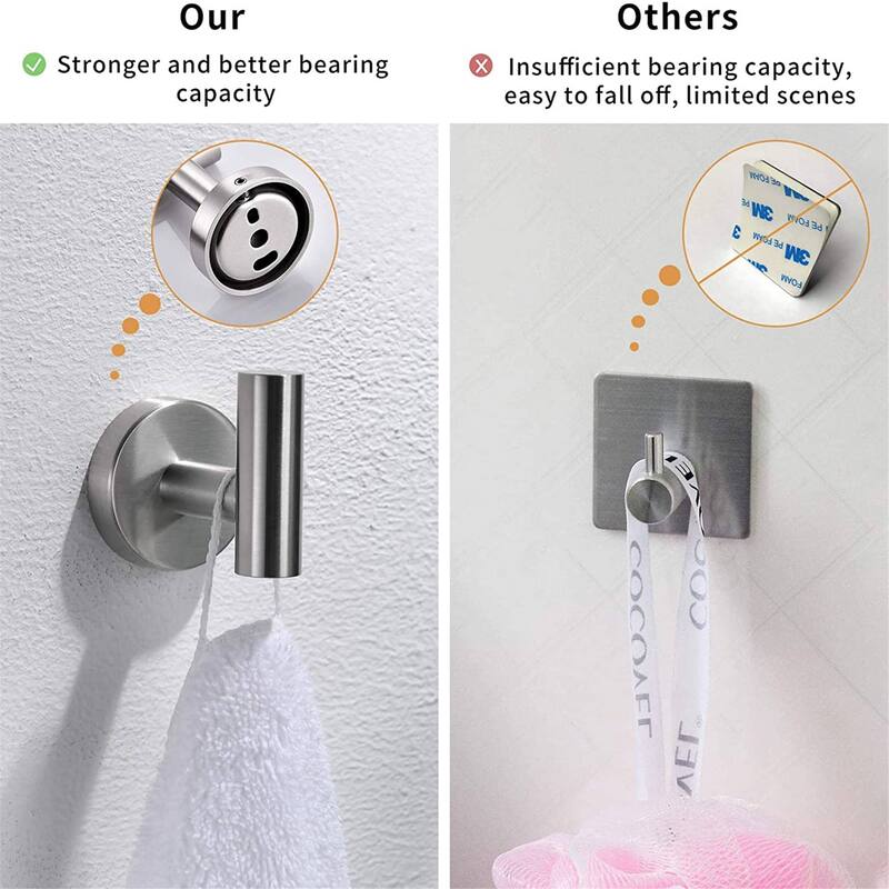 4 Piece Bathroom Hardware Set Wall Mount Modern Bathroom Towel Holder Bar Set 304 Stainless Steel Bath Fixtures Accessories Set
