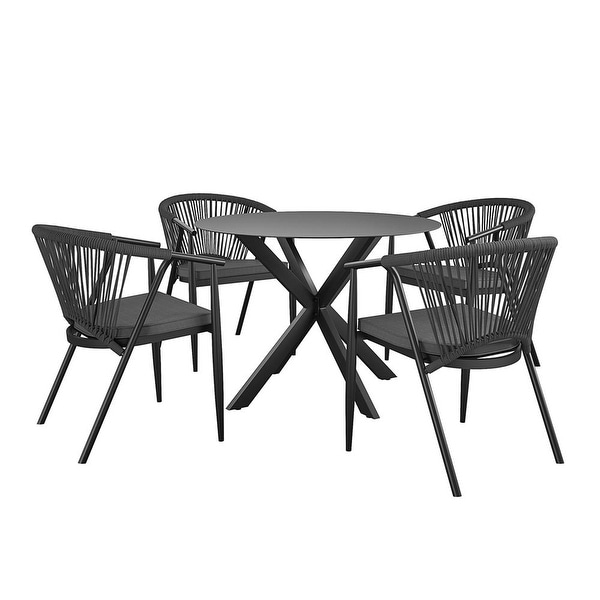 CosmoLiving by Cosmopolitan Circi 5 piece Outdoor Dining Set On