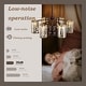 preview thumbnail 18 of 21, 6-Light Smart Crystal Column Caged Ceiling Fan Light - 27 inch-6 Lights