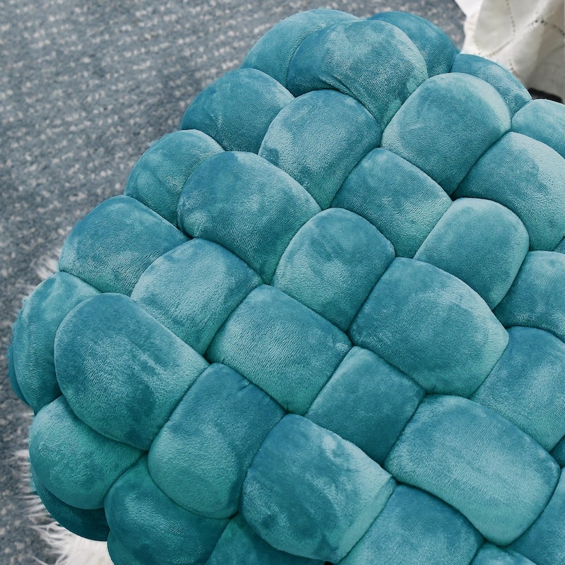 Velvet Pouf Stool 27"x20"x20"