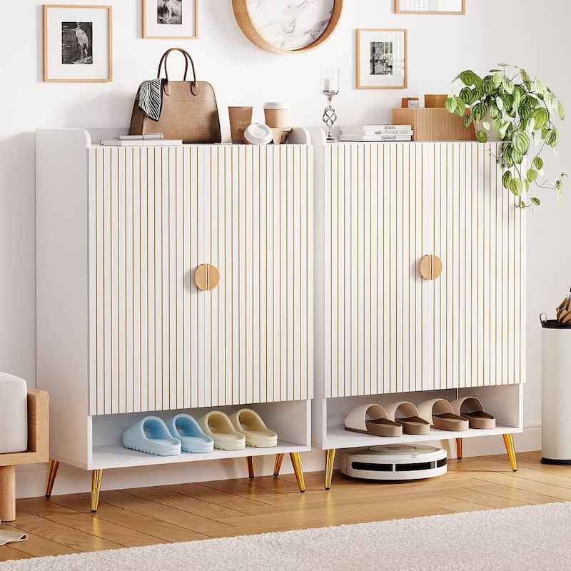 SUNBURY Modern 5-Tier Shoe Storage Cabinet,20 Pairs Shoe Rack with Adjustable Shelves for Entryway, Hallway