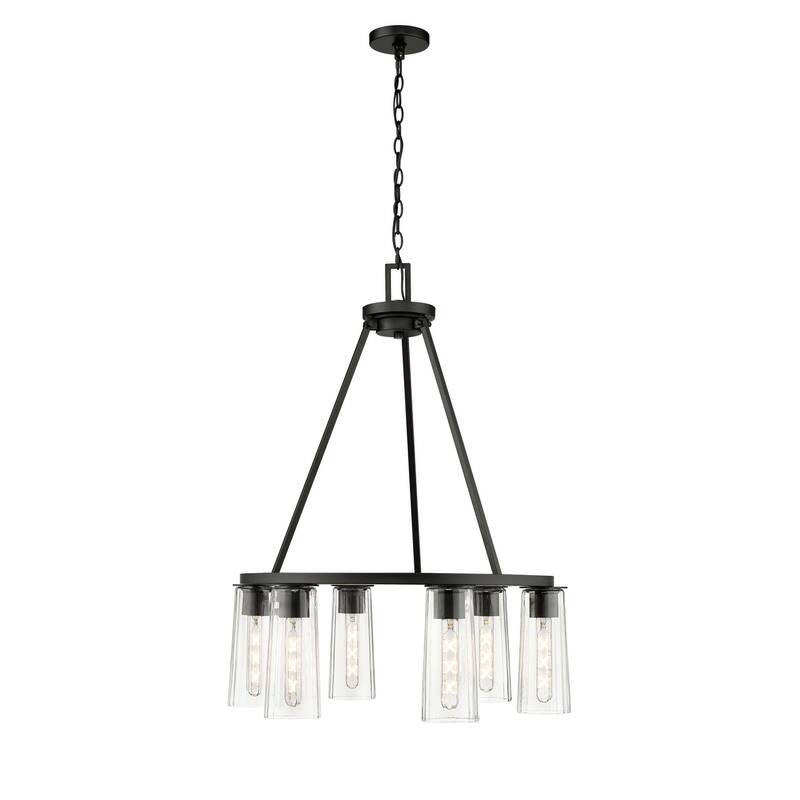 Z-Lite 826-6 Titus 6 Light 26" Wide Candle Style Chandelier