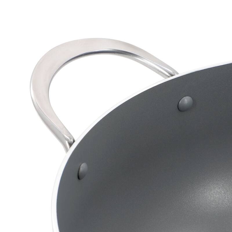 Oster Cartagena 7.4 Quart Nonstick Aluminum Caldero with Lid in Blue