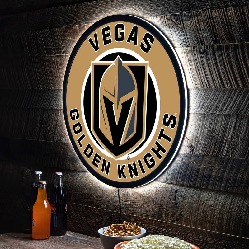 Las Vegas Golden Knights LED Lighted Sign - Clear