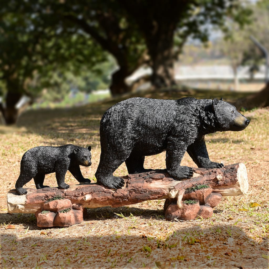 Hi-Line Two Black Bears Statue