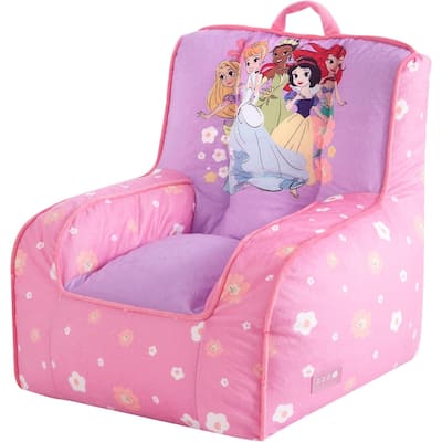 Disney Princess Toddler Square Bean Bag Chair with Carry Handle