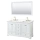 Option White / White Quartz Top / Brushed Gold Hardware
