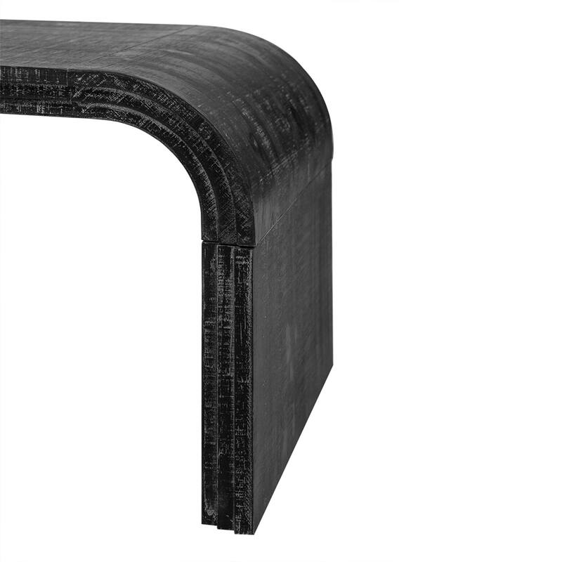 Minimalist Coffee Table with Curved Art Deco Design for Living Room