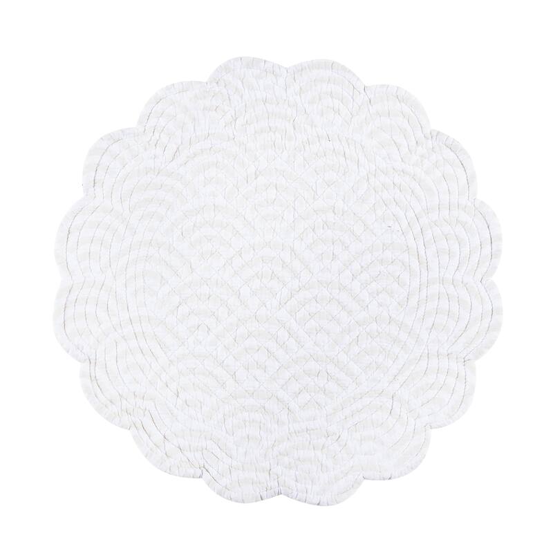 Vilano Bay Round Quilted Placemat Set 6