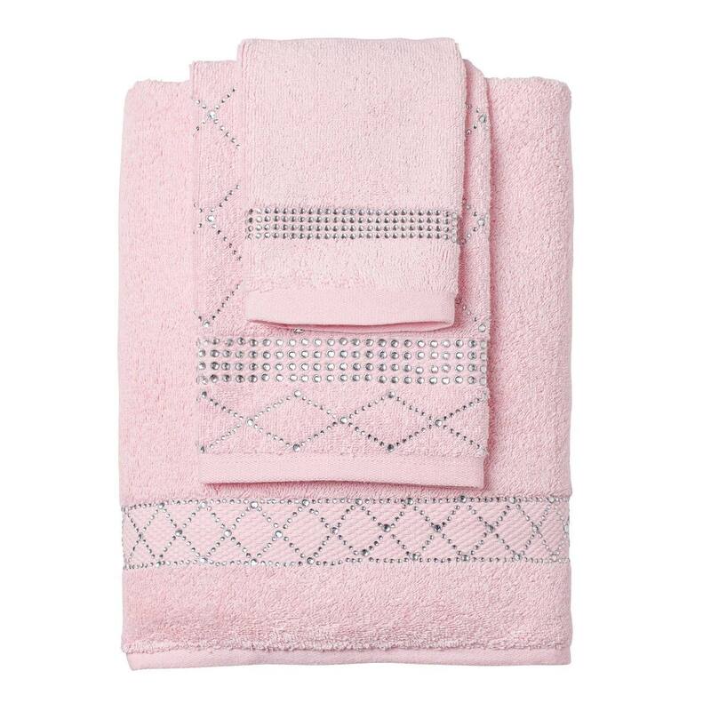 Sparkles Home Atlas 3-Piece Rhinestone Towel Set