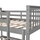preview thumbnail 11 of 10, Contemporary Full over Full Bunk Bed with Ladder for Bedroom, Versatility Galore, Maximized space, Guest Room Furniture-Gray