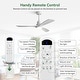 preview thumbnail 127 of 189, Sofucor 42"/48"/ 52"/60"Noiseless Walnut Wood Ceiling Fan with Remote Control, Integrated Light Optional