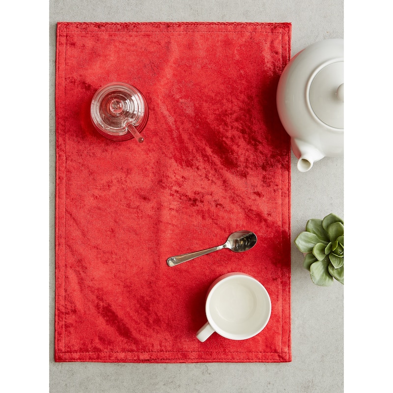 DII Cream Velvet Placemat (Set of 4)