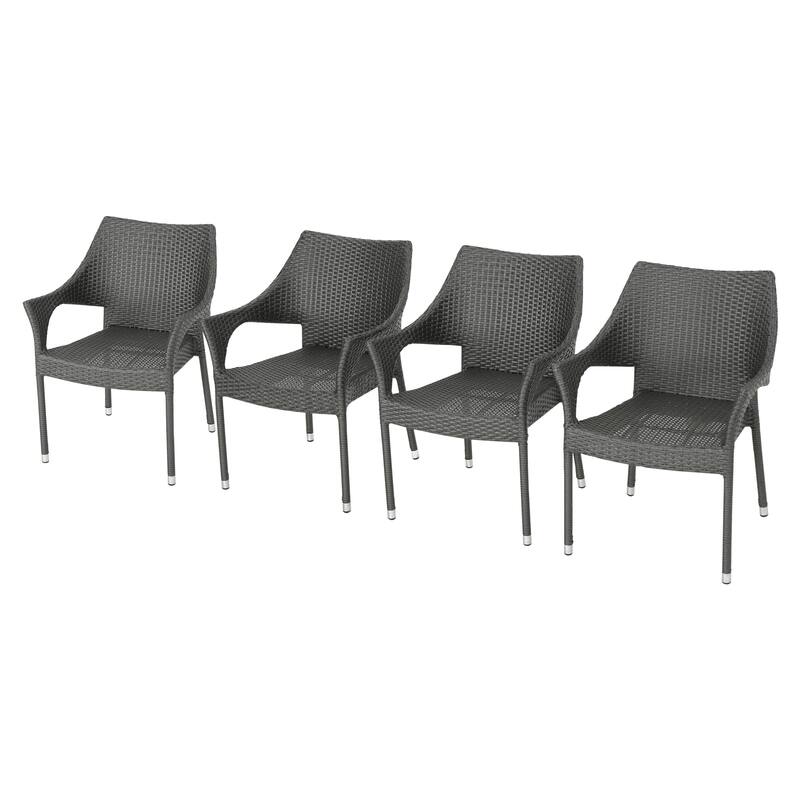 Christopher Knight Home Cliff Outdoor Wicker Chairs Set