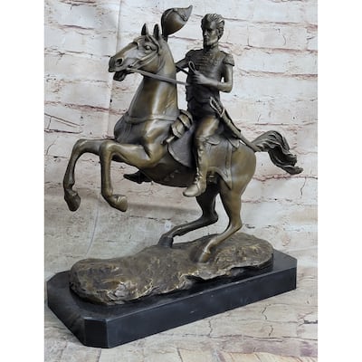 Andrew Jackson Lafayette Square Cavalry Horseback Bronze Statue Sculpture