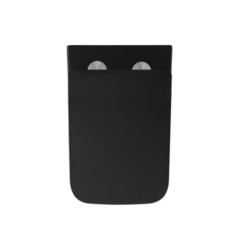 Swiss Madison Bastille Wall-Hung Toilet Bowl Only in Matte Black - 22.5" x 14.0" x 14.0"