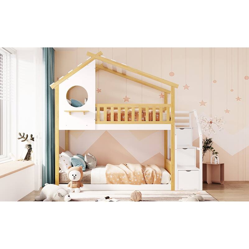 Stairway Twin-Over-Twin Bunk Bed