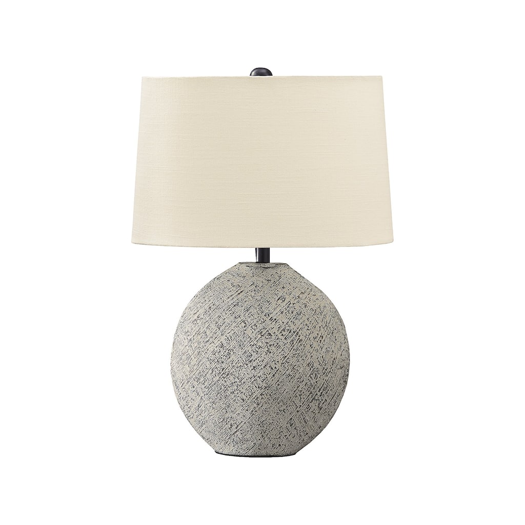 Harif Casual Beige Paper Table Lamp - 18"W x 10"D x 26"H
