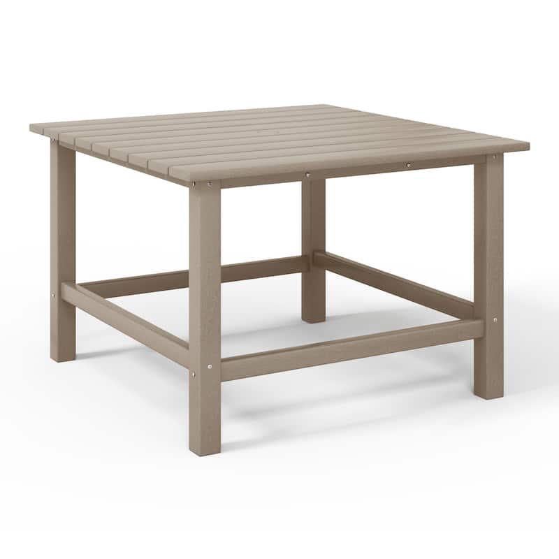 Polytrends Laguna Kids Outdoor 31" Square Poly Dining Table